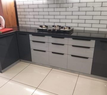 Stylish PVC kitchens with elegant colour combinations designed for modern homes. Built for durability, functionality, and effortless maintenance.